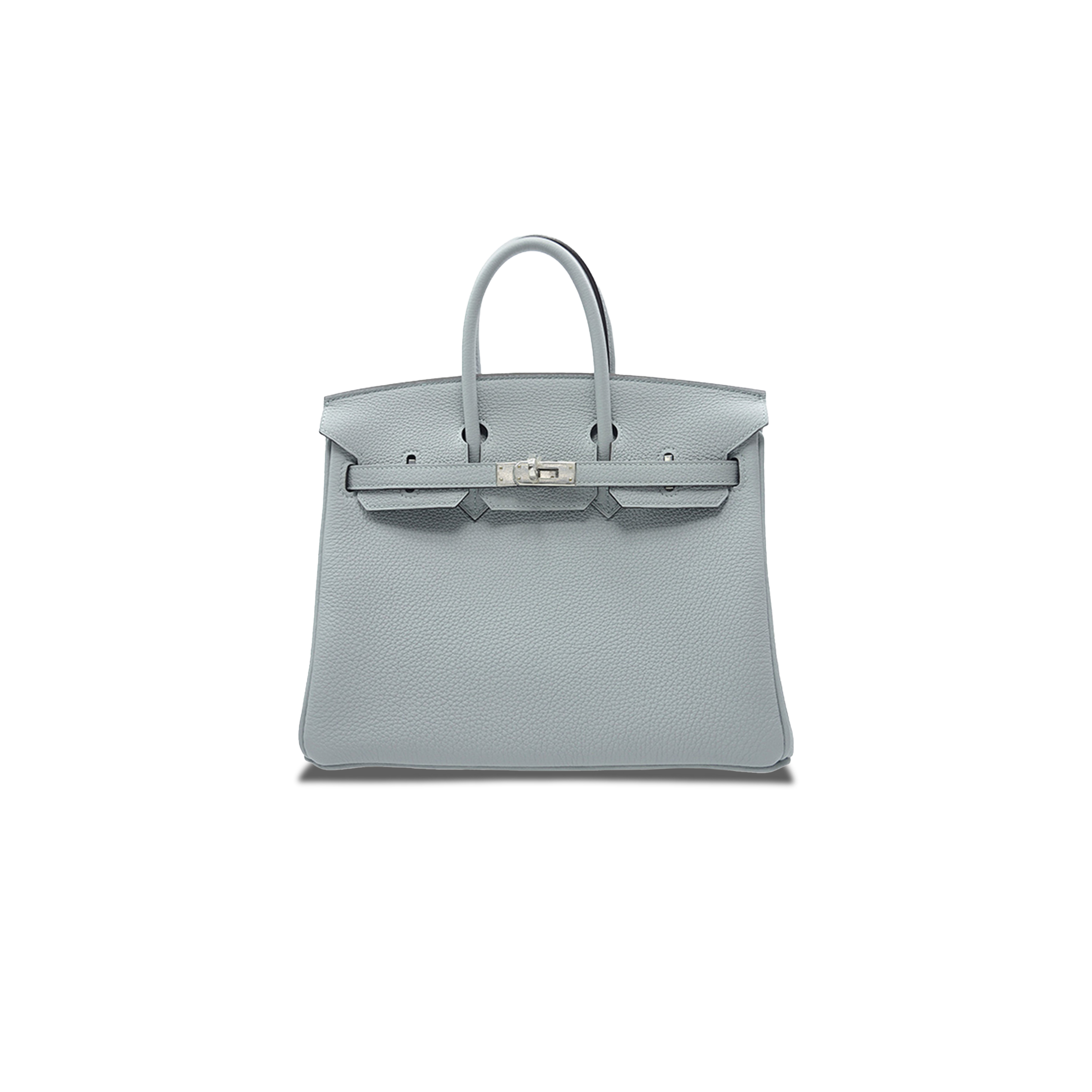 HERMES BIRKIN 30 TOGO LEATHER PEARL GREY SILVER BUCKLE BAG H028369CK08 (30*23*15cm)